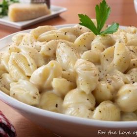 Creamy Garlic Parmesan Shells Pasta