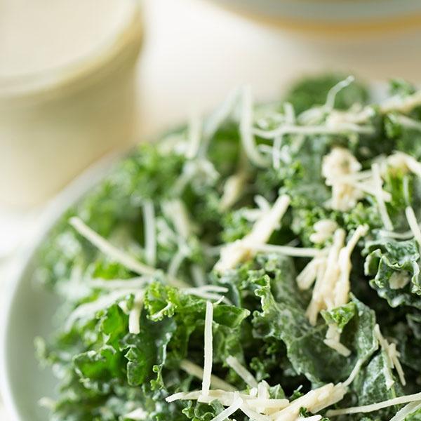 Kale-Romaine Caesar Salad