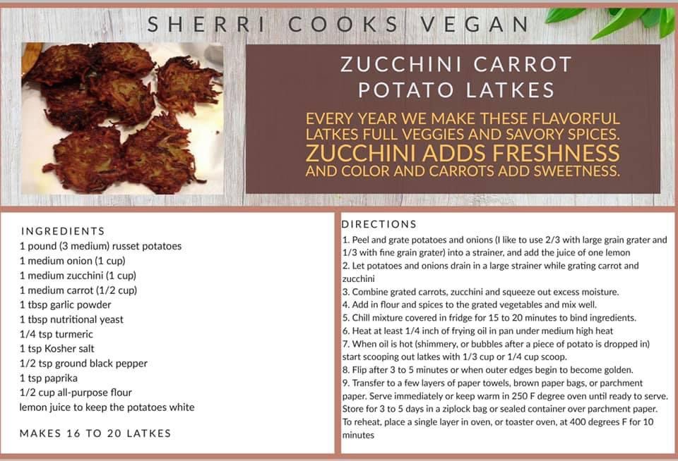 Zucchini Carrot Vegan Latkes | Chris F. Nicholson